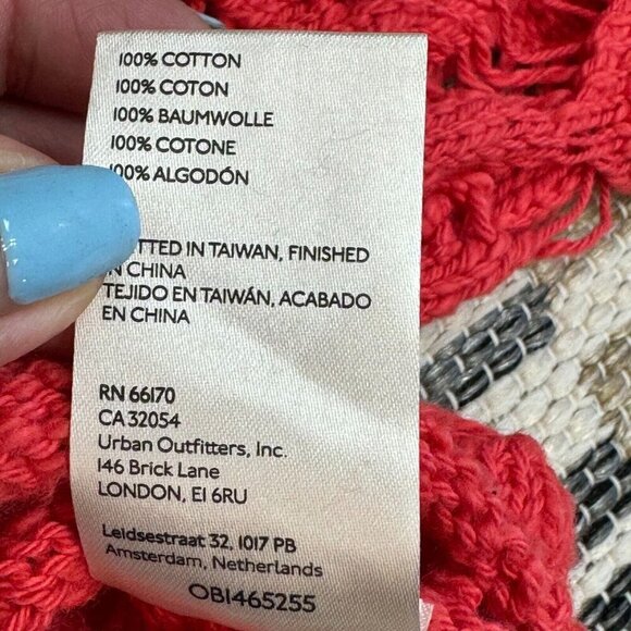 Free People Women's Sedona Cardigan Crop Long Sleeve Button‎ Open Knit Orange XS - Picture 11 of 14